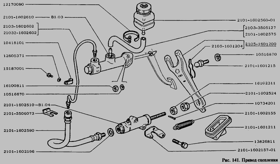 Бачок главного цилиндра сцепления ВАЗ 2101-2107 МАСТЕР-М 2101-1602560 ...