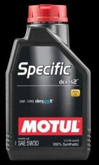 Масло моторное 100% синтетичне д/авто 854011/SPECIFIC CNG/LPG SAE 5W40 (1L)/101717 Motul 854011 / 101717