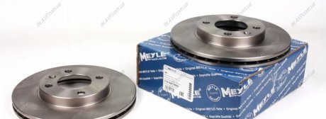 Тормозной диск вентильований передний 115 521 1002 MEYLE AG 1155211002 (фото 1)