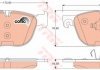 Комплект тормозных колодок, дисковый тормоз TRW GDB1726 (фото 2)