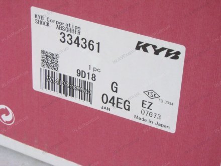 Амортизатор передний левый газомасляный Excel-G KYB 334361