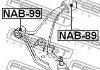 Сайлентблок задний переднего рычага FEBEST NAB-89 (фото 4)
