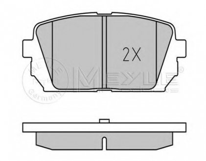 Тормозные колодки дисковые MEYLE MEYLE AG 025 244 9116/W