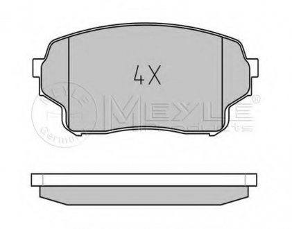 Тормозные колодки дисковые MEYLE MEYLE AG 025 243 0115/W