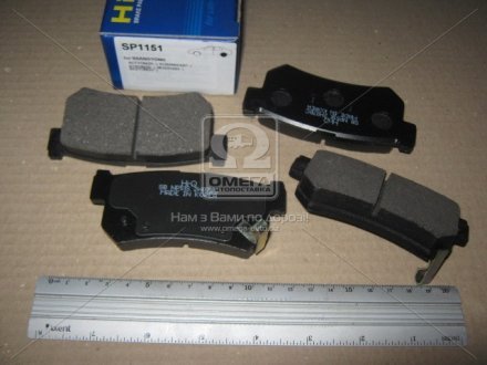 Тормозные колодки дисковые задние HI-Q SP1151 (фото 1)