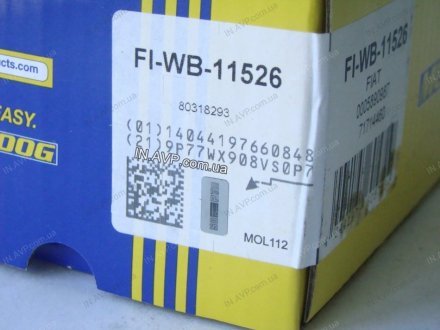 Подшипник передней ступицы MOOG FI-WB-11526