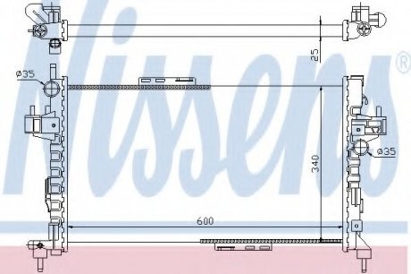 Радіатор системы охлаждения NISSENS Nissens A/S 63094