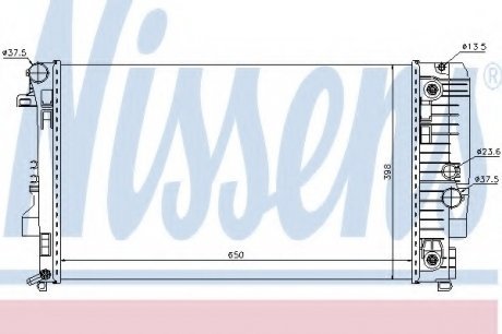 Радиатор системы охлаждения NISSENS Nissens A/S 67174