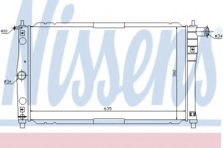 Радиатор системы охлаждения NISSENS Nissens A/S 61654