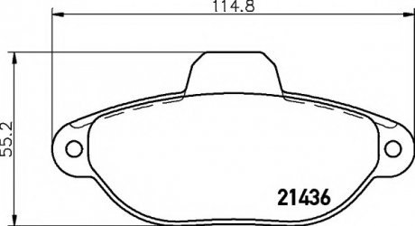Комплект гальмівних колодок передн, FIAT CINQUECENTO, PANDA, PANDA/HATCHBACK, PUNTO, PUNTO/HATCHBACK, SEICENTO / 600, SEICENTO / 600/HATCHBACK FORD KA LANCIA Y, Y10 ZASTAVA 10 0.7-1.7D 07.91- Textar 2143602