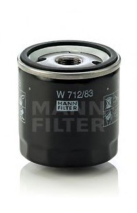 Фильтр масляный = W 711/80 MANN-FILTER W 712/83 (фото 1)