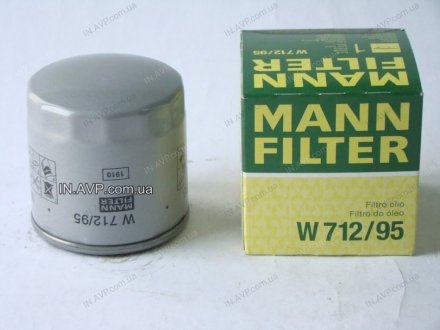 Фильтр масляный MANN-FILTER W 712/95 (фото 1)