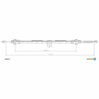 Трос ручного гальма Adriauto 28.0243.1