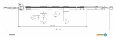 Трос ручного тормоза Adriauto 52.0291.1