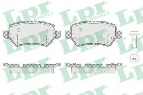 Тормозные колодки дисковые LPR 05P1650