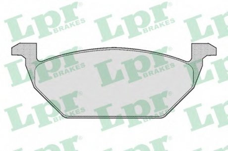Комплект гальмівних колодок з 4 шт. дисків LPR 05P668