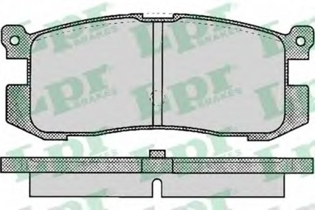 Тормозные колодки дисковые LPR 05P037