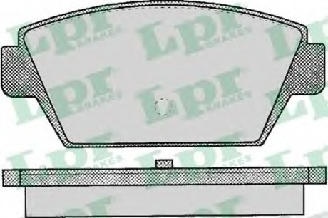 Комплект гальмівних колодок з 4 шт. дисків LPR 05P044