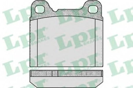 Комплект гальмівних колодок з 4 шт. дисків LPR 05P362