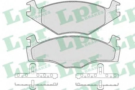 Комплект гальмівних колодок з 4 шт. дисків LPR 05P591