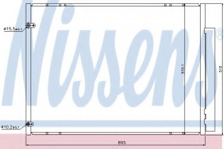 Радиатор кондиционера NISSENS Nissens A/S 940298
