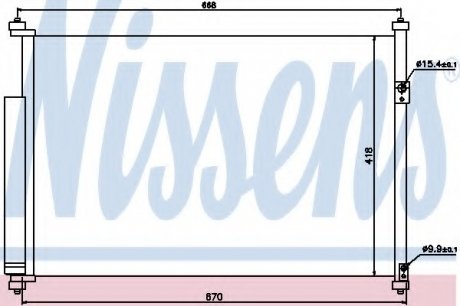 Радиатор кондиционера NISSENS Nissens A/S 940012