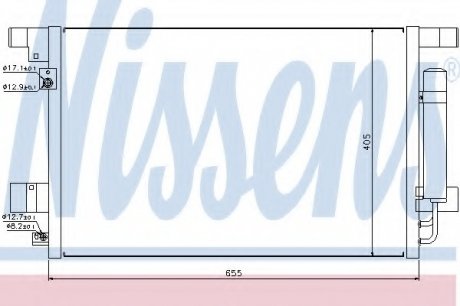 Радиатор кондиционера NISSENS Nissens A/S 940029
