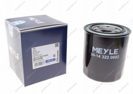 Фильтр масляный MEYLE AG 30-14 322 0002 (фото 1)