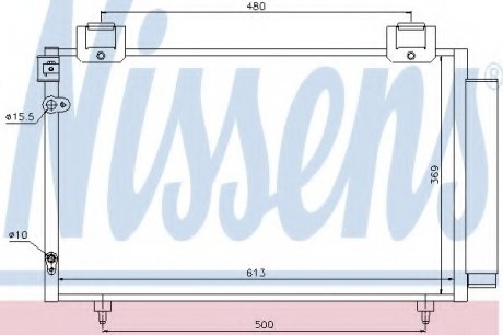 Радиатор кондиционера NISSENS Nissens A/S 94730