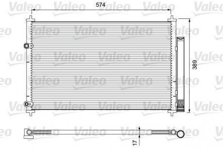 Радиатор кондиционера Valeo 814392 (фото 1)