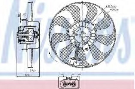Вентилятор радиатора Nissens A/S 85684 (фото 1)