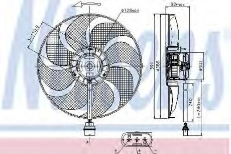Вентилятор радиатора NISSENS Nissens A/S 85690