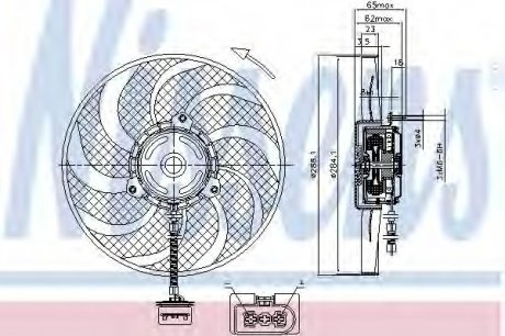Вентилятор радиатора Nissens A/S 85541 (фото 1)