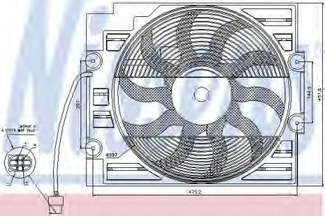 Вентилятор радиатора NISSENS Nissens A/S 85421