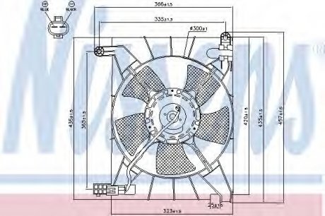 Вентилятор радиатора Nissens A/S 85063 (фото 1)