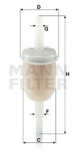 Фильтр топливный MANN WK 31/2 [10] MANN-FILTER WK 31/2 (10)