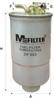 Фильтр топливный MFILTER M-Filter DF693