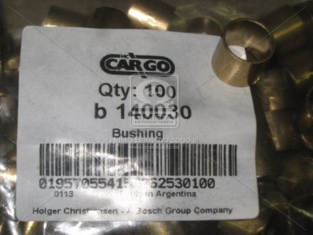 Втулка стартера HC-CARGO B140030 (фото 1)