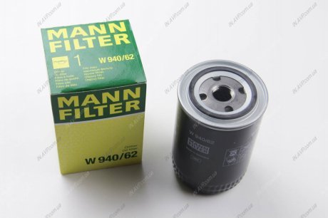 Фильтр масляный MANN-FILTER W 940/62 (фото 1)