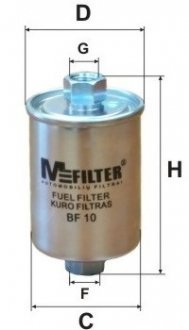 Фильтр топливный M-Filter BF10 (фото 1)