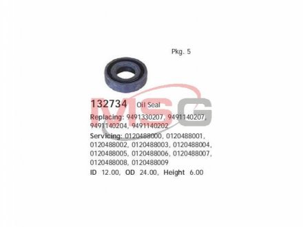 Сальник гумометалевий CARGO HC-CARGO 132734