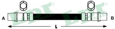 Тормозной шланг LPR 6T46585 (фото 1)