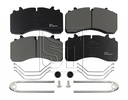 Комплект тормозных колодок, дисковый тормоз ST-TEMPLIN ST-Templin Automotive 03.120.8700.351