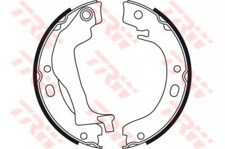 Комплект тормозных колодок, стояночная тормозная система TRW GS8746