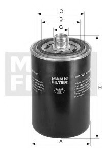 Фильтр олійний гидравлической системы John Deere MANN MANN-FILTER WD 962/9