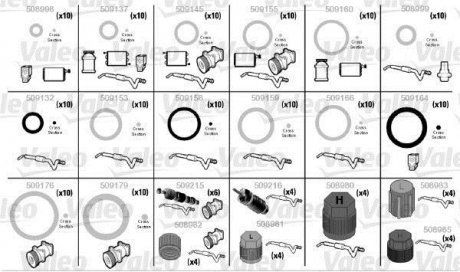 Комплект прокладок A/C-SEAT / SKODA / VOLKSWAGEN Valeo 509189