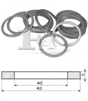 Алюминиевые шайбы/Al 12,00 x 18,00 x 1,50 FISCHER Fischer Automotive 464.310.100