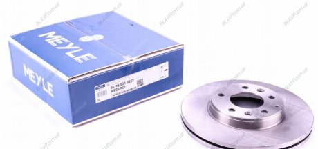 Тормозной диск вентильований передний MEYLE AG 35-15 521 0027 (фото 1)