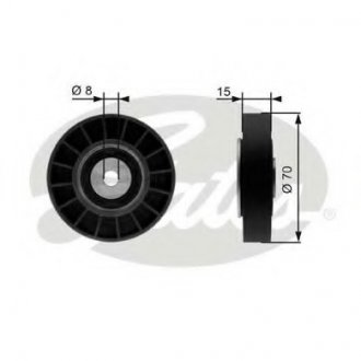 Направляющий ролик вспомогательных агрегатов GATES Gates Corporation T36214