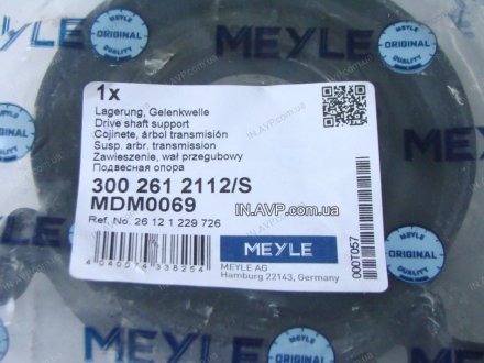 Подвесной подшипник MEYLE MEYLE AG 300 261 2112/S